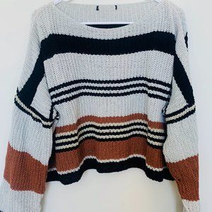 Striped Cropped Sweater